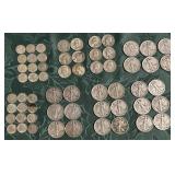 All DENVER mint 60pc US silver coin collection