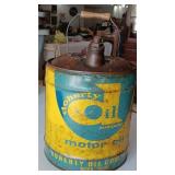 WACO TEXAS rare advertising 5 gallon gas can