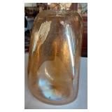 MURANO 10" iridescent vase controlled bubbles