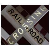 Old original Railroad Crossing "X" sign 48"