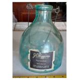 Old glass fly catcher trap Sears JC Higgins label
