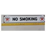 23" TEXACO No Smoking porcelain gas staion sign
