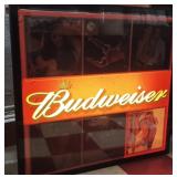 2003 BUDWEISER lighted advertising sign