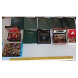 3 jewelry boxes & contents + 7 coin albums