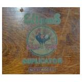 Old ink blotter maker Killeen Tx newspaper plates