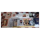 19pc lot books newspapers mags art portfolio