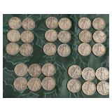 30 Walking Liberty silver half dollars Philadelpha