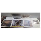 6 art prints ducks fox deer coyote bear wildlife