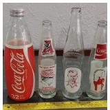 4 rare Coca Cola bottles