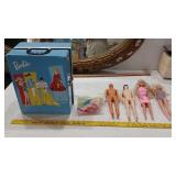 1961 MATTEL Barbie CASE & contents 4 dolls more
