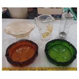 Barbicide jar Indiana glass eagle ashtrays MORE