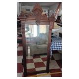 c1870-1890 carved walnut EASTLAKE mirror