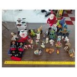 29pc collection figurines ornaments dogs golfer +