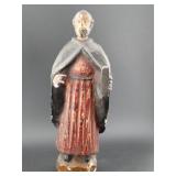 Religious Icon Saint Santos carved wooden figure
