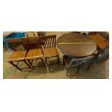 Dining table 3 barstools & 2 chairs