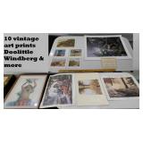 10 vtg art prints Doolittle Windberg & more LOOK