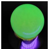 TWO INCH jadeite uranium marble glows green