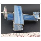 Vintage stained glass airplane kaleidoscope