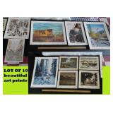 ART PRINTS 10 vintage Doolittle Whitehead & more