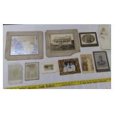 10 antique photos some IDENTIFIED
