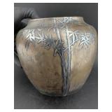 Dated 1912 HEINTZ Sterling silver & bronze vase