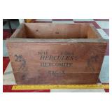 1920s Antique wooden HERCULES gunpowder box