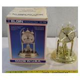 ELGIN anniversary dome clock w original box