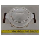 MCM Glasbake Inland glass casserole warmer