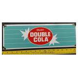 DOUBLE COLA porcelain soda advertising sign