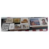 10 vintage art prints