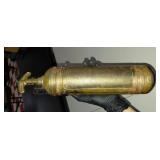 DATED 1917 Pyrene brass fire extinguisher