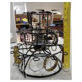 Rotating jewelry store display & 30 bracelets