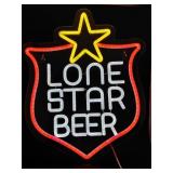LONE STAR BEER lighted neon sign