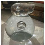 MILOSLAV JANKU Czech art glass duck paperweight