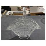 1890s FINDLAY art glass Bellaire 1,000 eyes basket