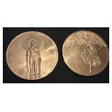 4 ounces sterling silver Franklin Mint coins