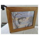 ORIGINAL Lone Star Beer framed sign CE PEARSON