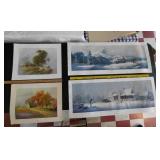 4pc lot DALHART WINDBERG art prints