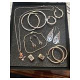 STERLING SILVER 925 jewelry 14pc lot