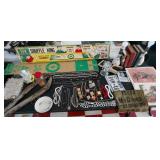 Dealer Lot 50pc+ lamps books prints jewelry toys+