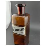DATED 1889 amber apothecary bottle Whiteall Tatum