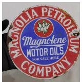 Magnolia Petroleum porcelain oil gas sign