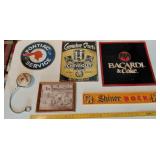 ADVERTISING SIGNS 6pc lot Bull Durham Shiner MORE