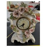 Vintage Cordey Pottery Lanshire mantle clock WORKS