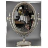 Art Nouveau swivel vanity mirror elegant lady
