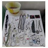 Baltic abstract modernist vase + 50pc JEWELRY
