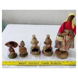 Josef Originals Bongo Congo nubian ashtrays doll