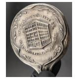 PARIS TEXAS 1920s bank advertising pocket mirror
