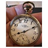 BALL 1896 railroad pocket watch w Crescent case