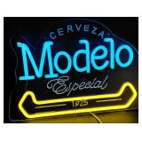 Cerveza MODELO neon mancave lighted bar sign